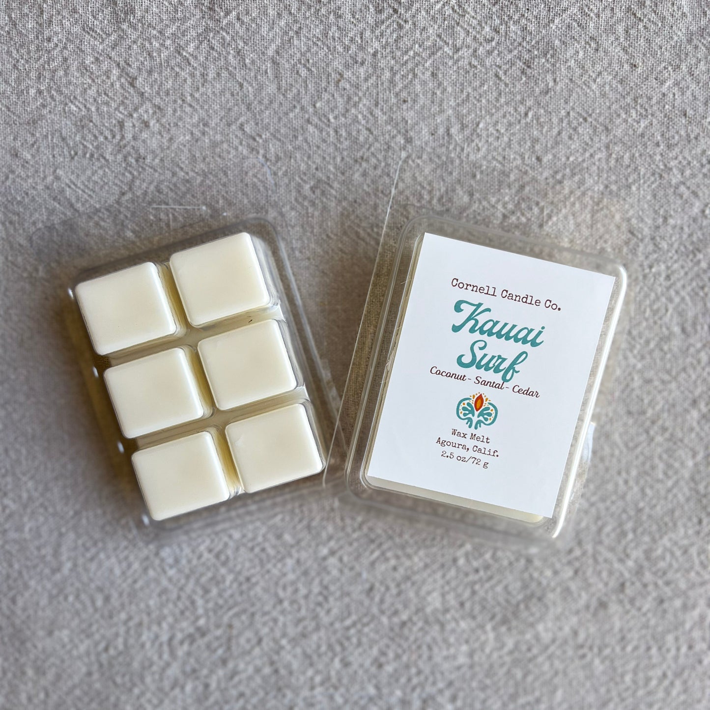 Kauai Surf ~ a Coconut + Santal + Cedar Wax Melt