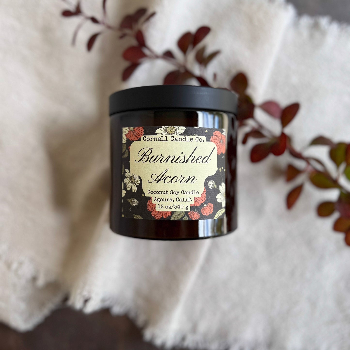 Burnished Acorn ~ Maple + Plum + Sandalwood Candle
