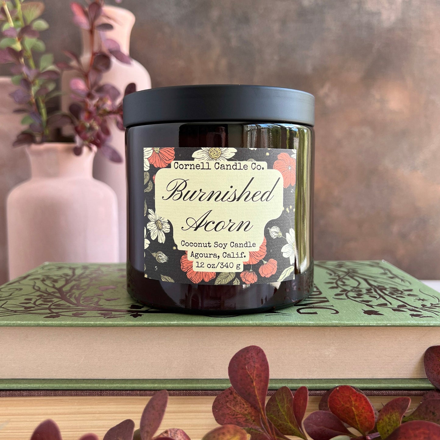 Burnished Acorn ~ Maple + Plum + Sandalwood Candle