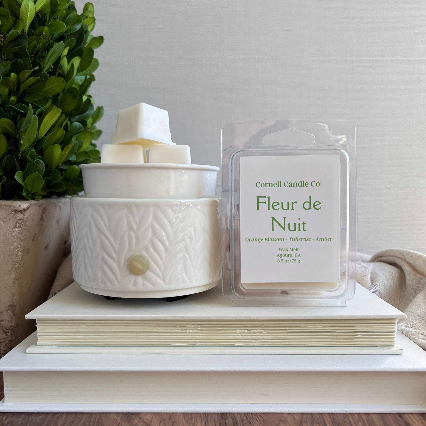 Fleur de Nuit Wax Melt ~ Orange Blossom + Tuberose + Amber