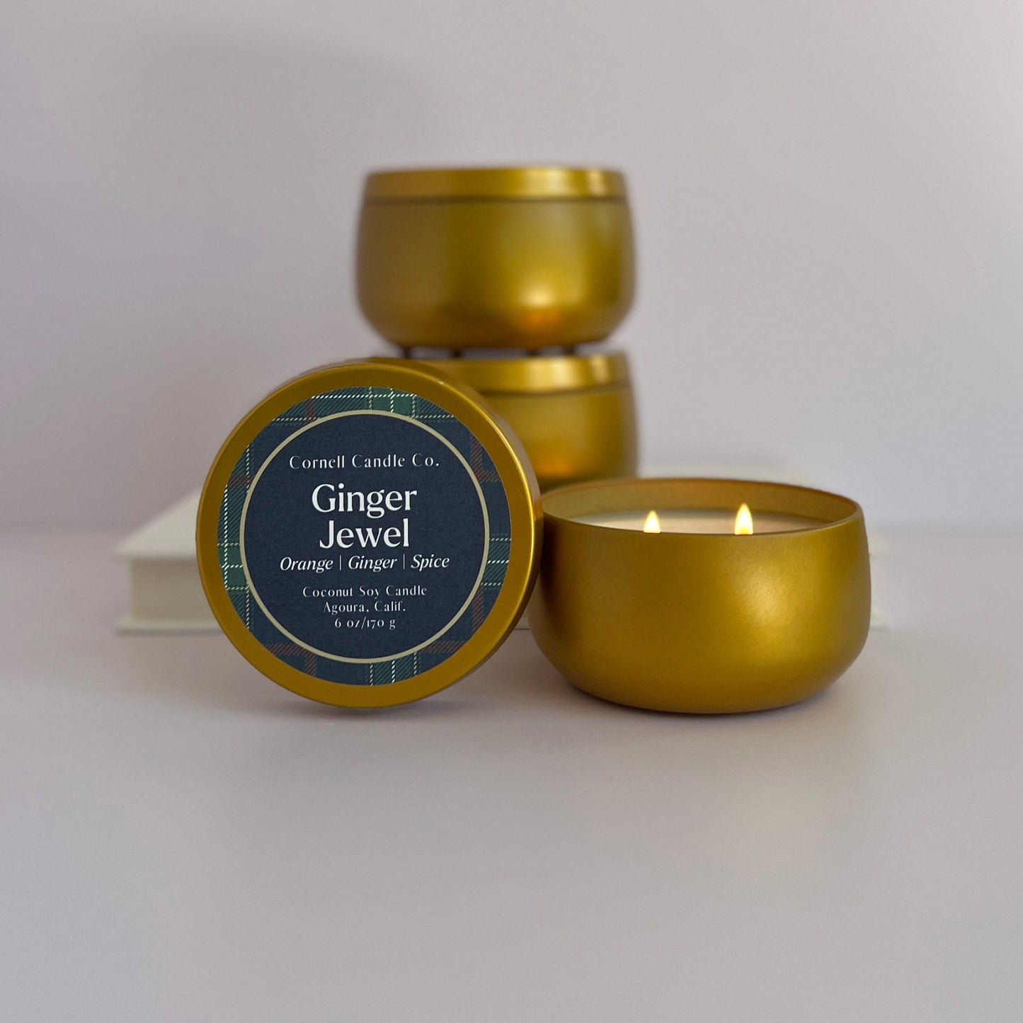 Ginger Jewel Candle ~ Orange + Ginger + Spice
