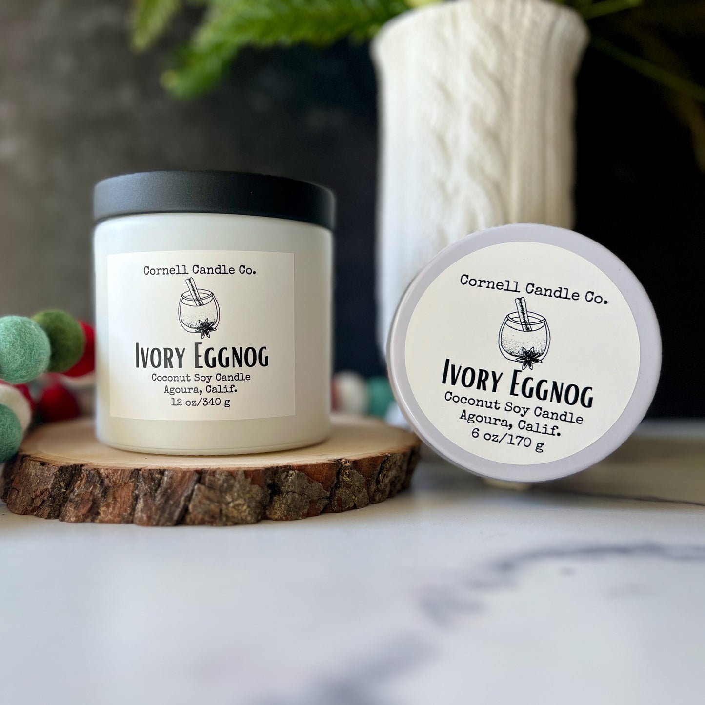Ivory Eggnog Candle
