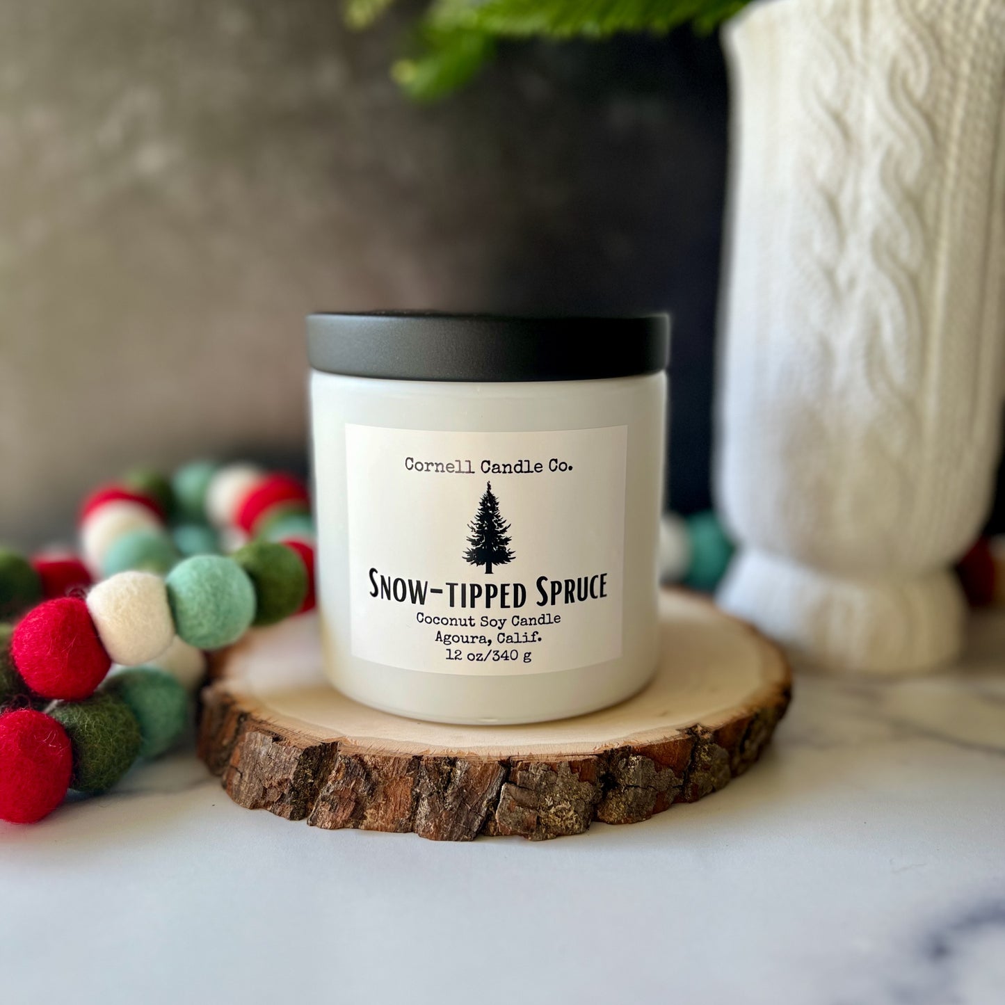 Snow-tipped Spruce Candle