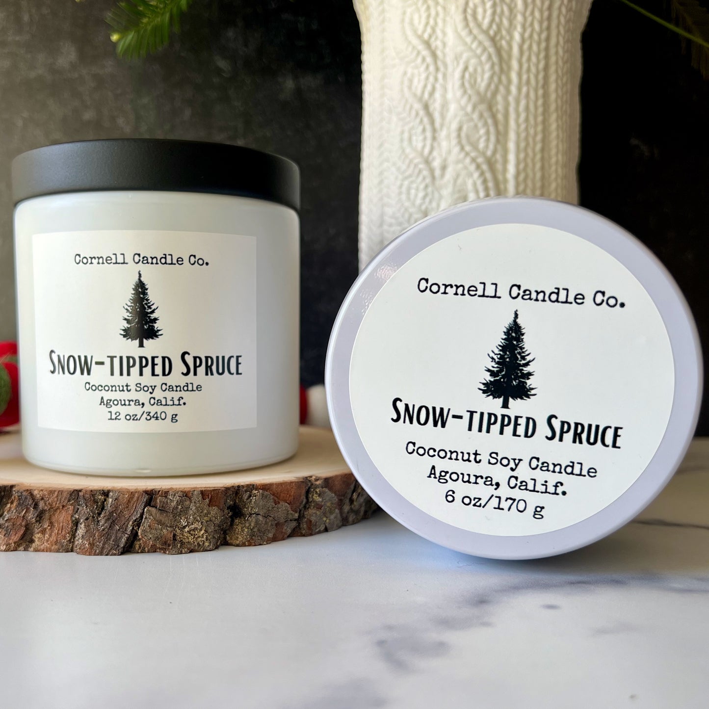 Snow-tipped Spruce Candle