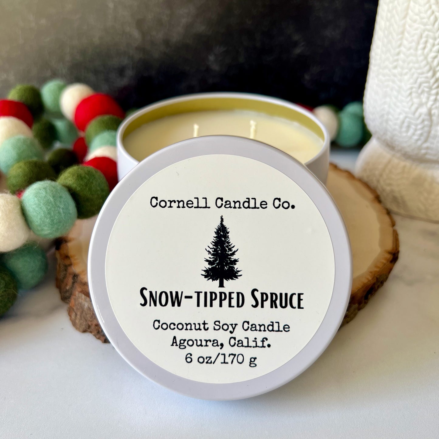 Snow-tipped Spruce Candle