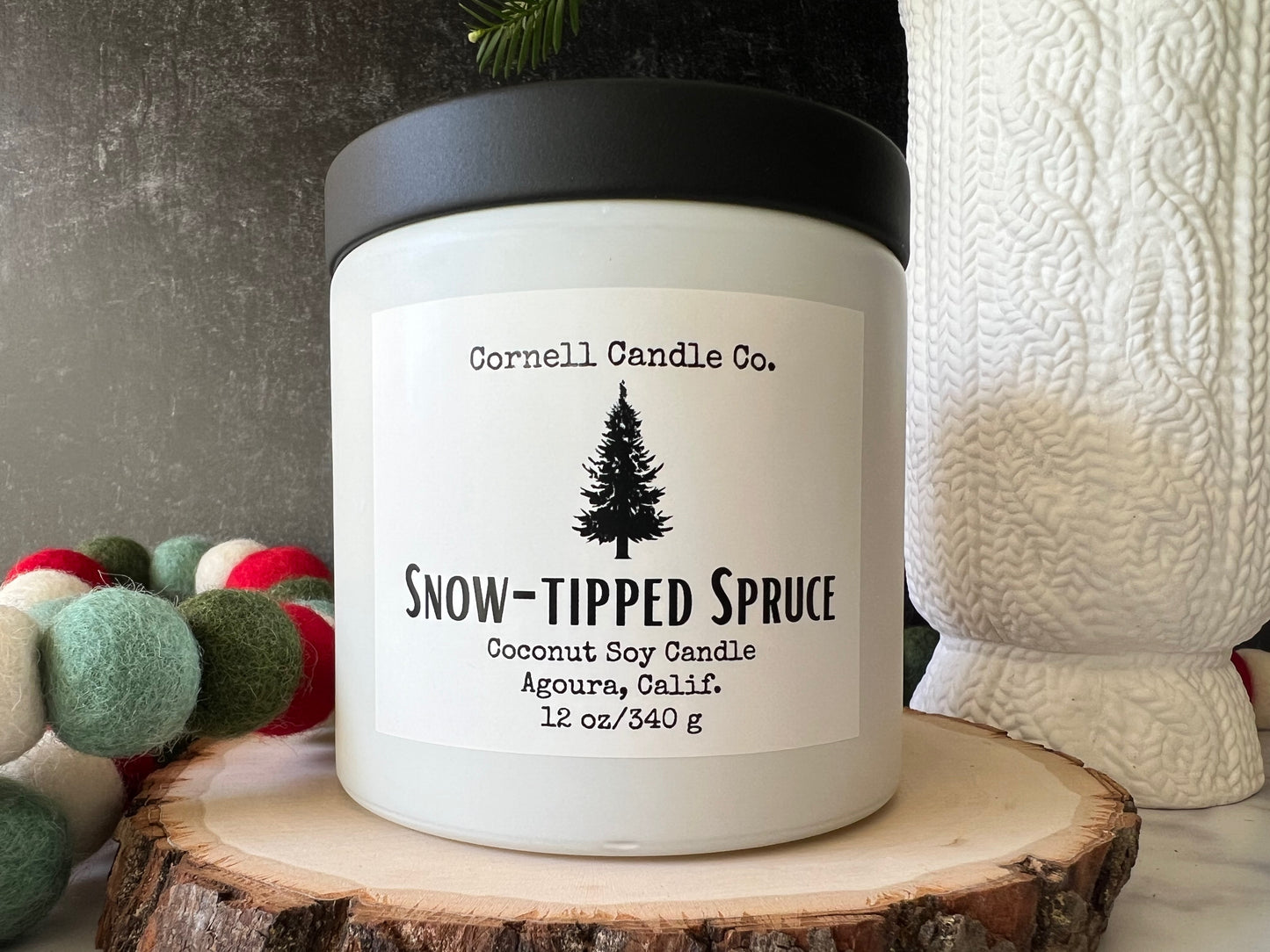 Snow-tipped Spruce Candle