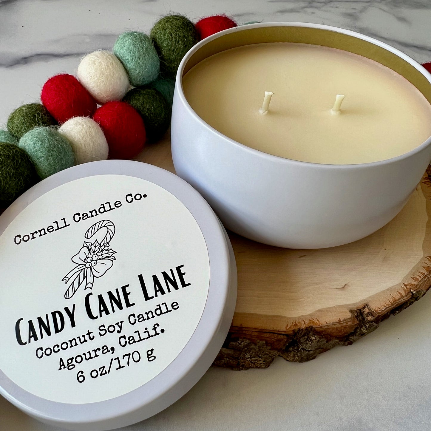 Candy Cane Lane Candle