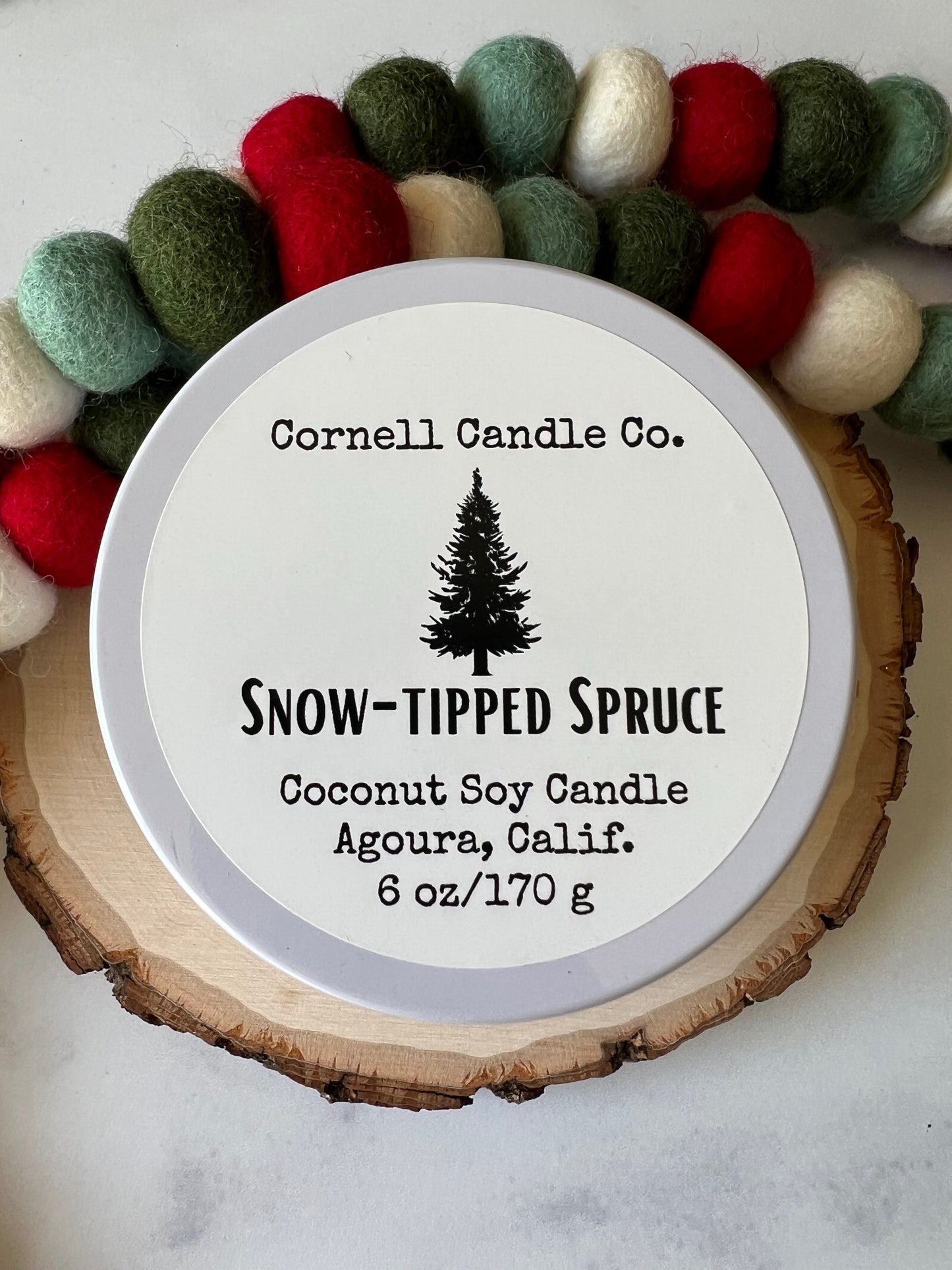 Snow-tipped Spruce Candle