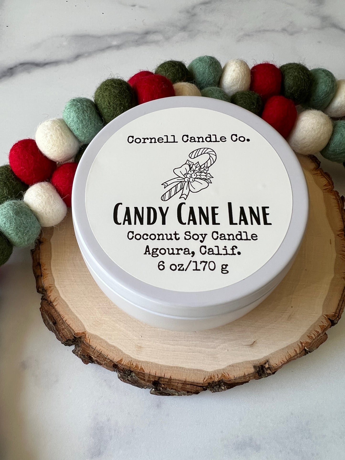 Candy Cane Lane Candle