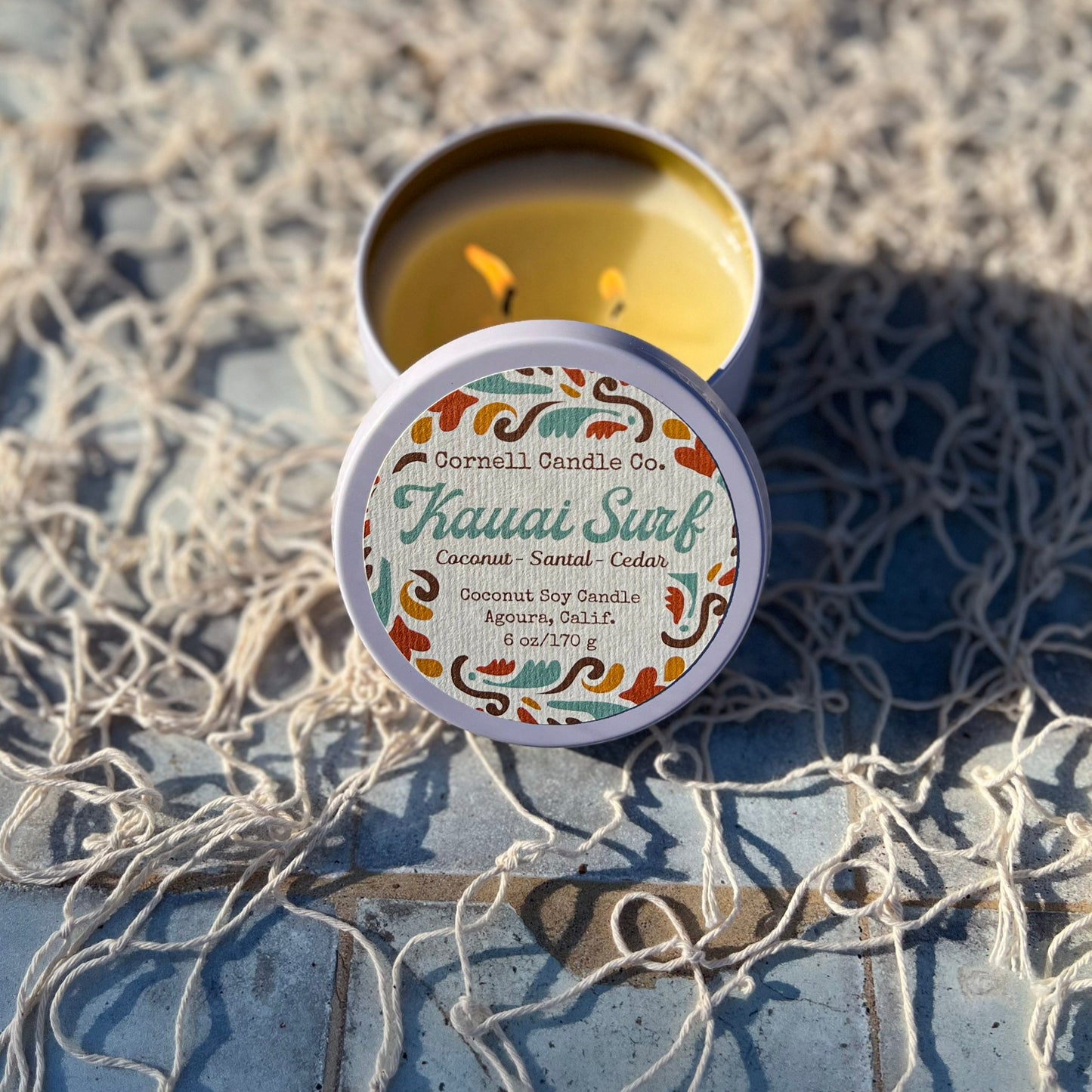 Kauai Surf ~ a Coconut + Santal + Cedar Candle