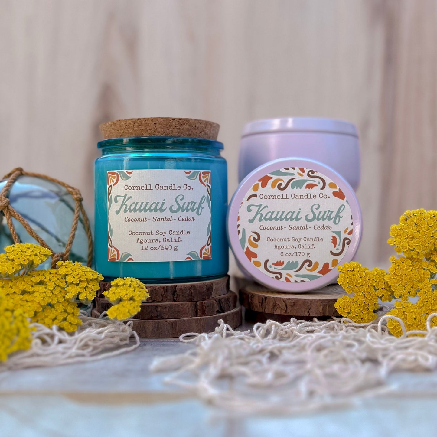 Kauai Surf ~ a Coconut + Santal + Cedar Candle