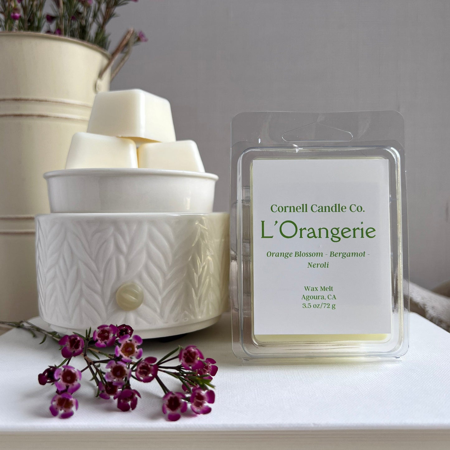 L'Orangerie Wax Melt - orange blossom, neroli, jasmine scent
