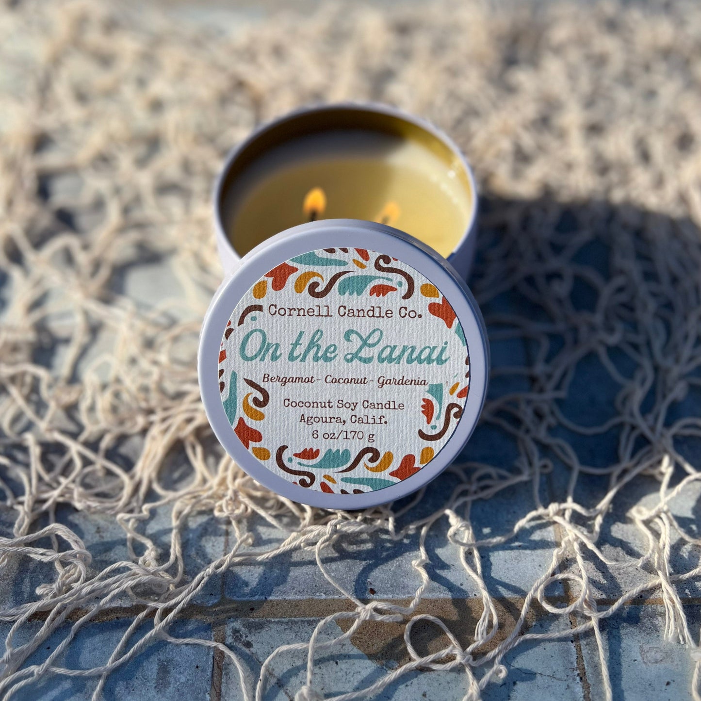 On the Lanai ~ a Bergamot + Coconut + Gardenia Candle