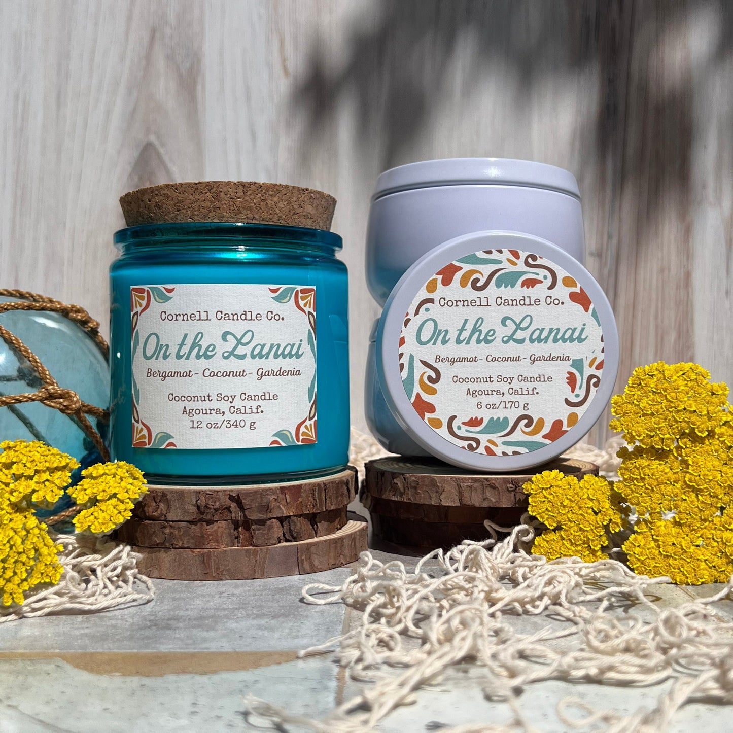 On the Lanai ~ a Bergamot + Coconut + Gardenia Candle