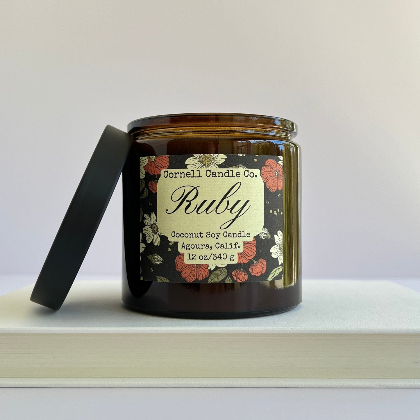 Ruby Candle ~ Pomegranate + Citrus + Geranium