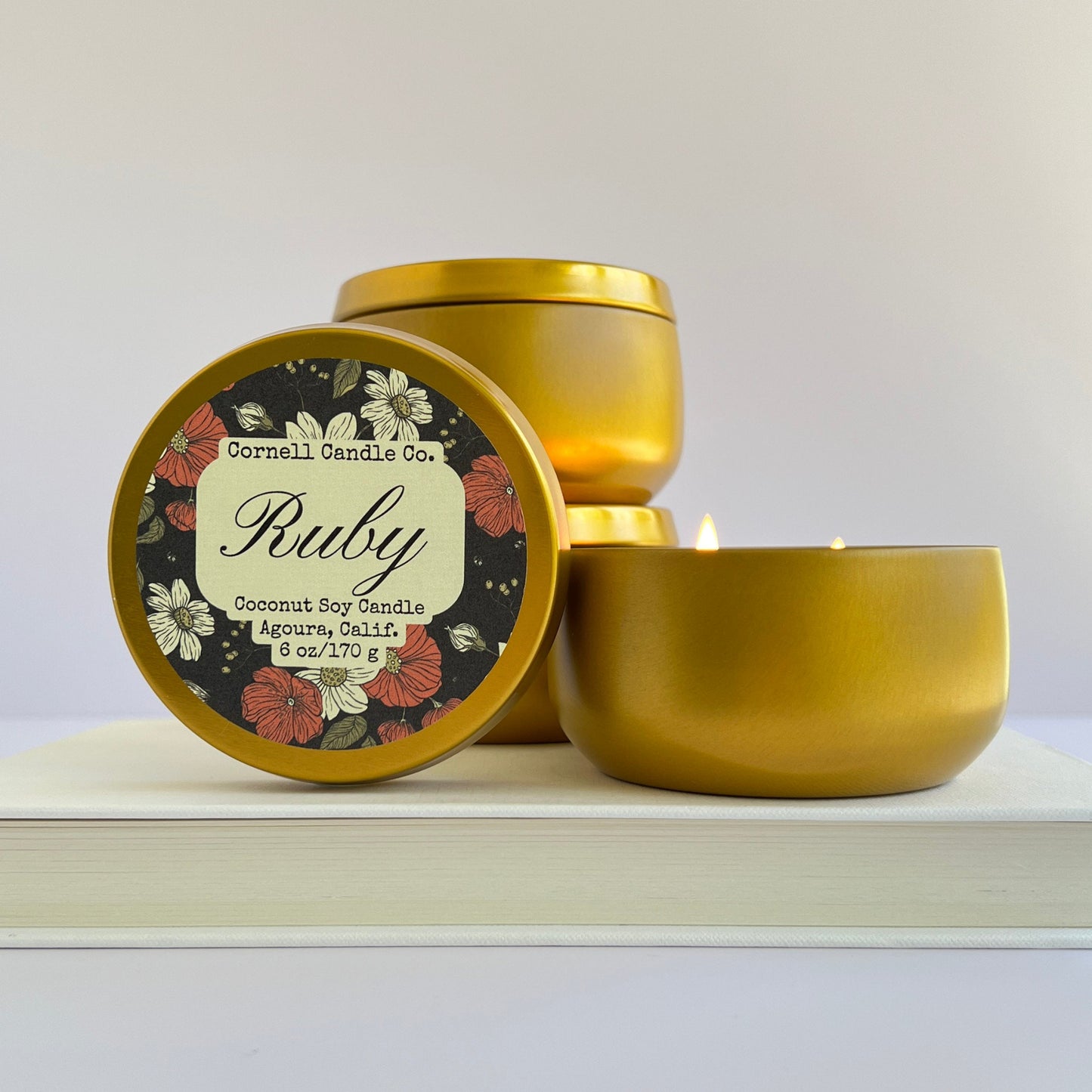 Ruby Candle ~ Pomegranate + Citrus + Geranium