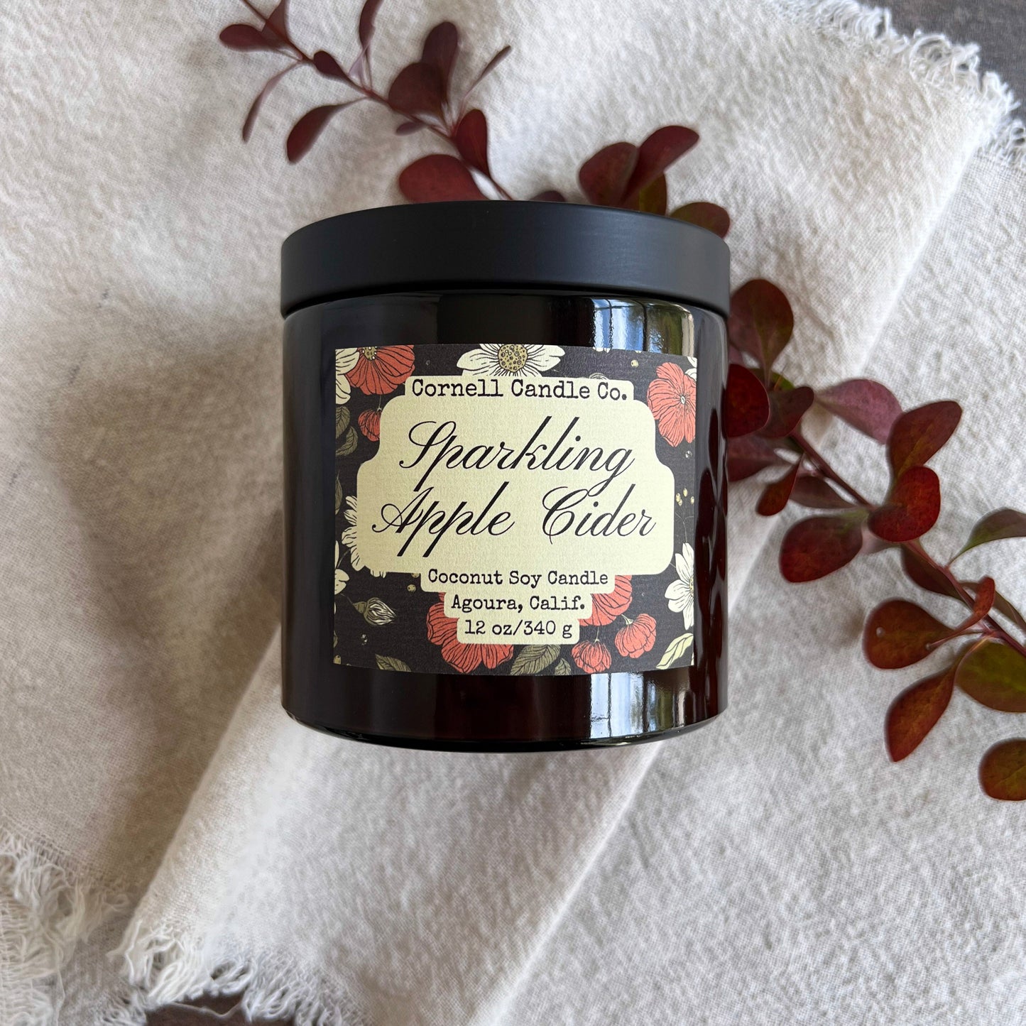 Sparkling Apple Cider Candle ~ Apple + Ginger