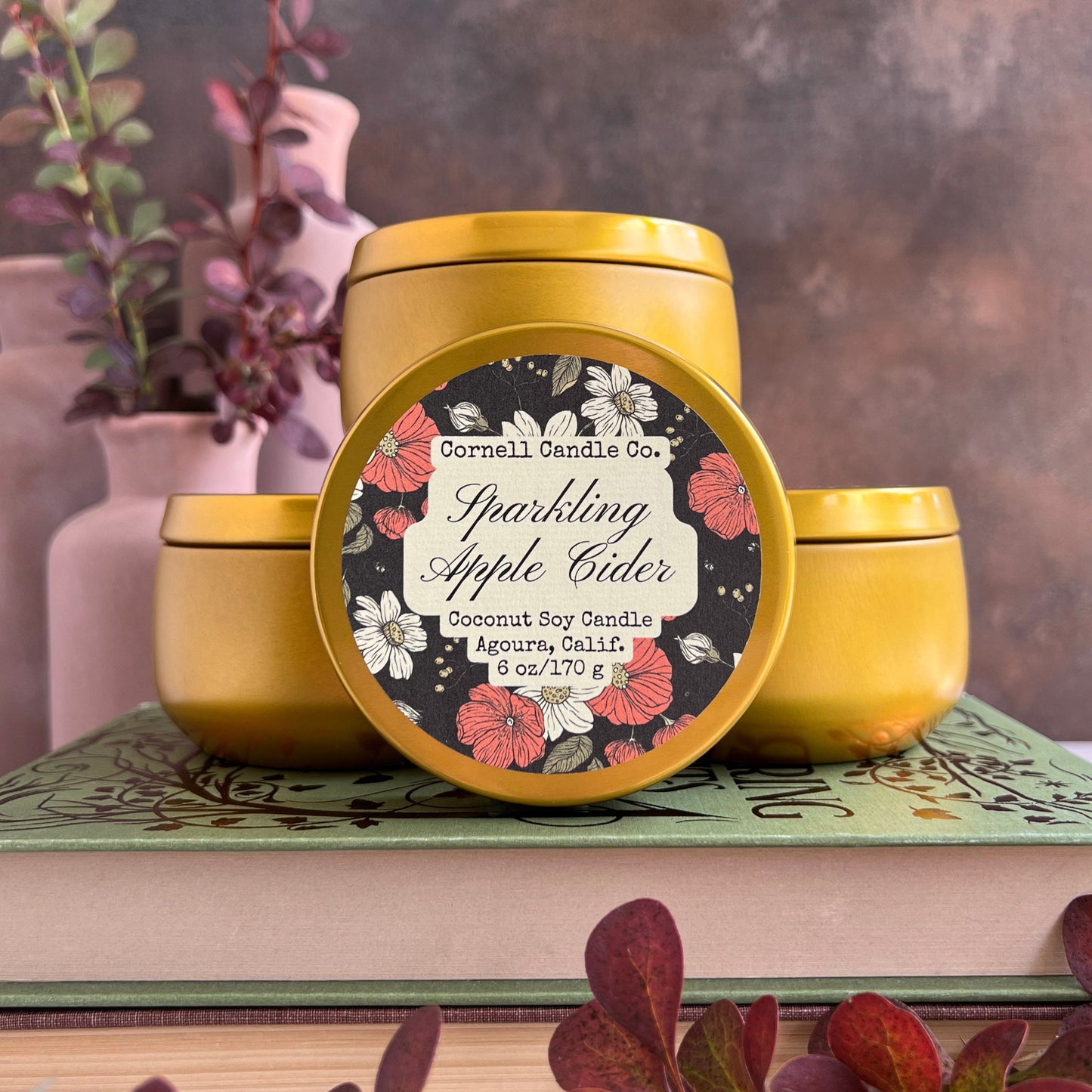 Sparkling Apple Cider Candle ~ Apple + Ginger