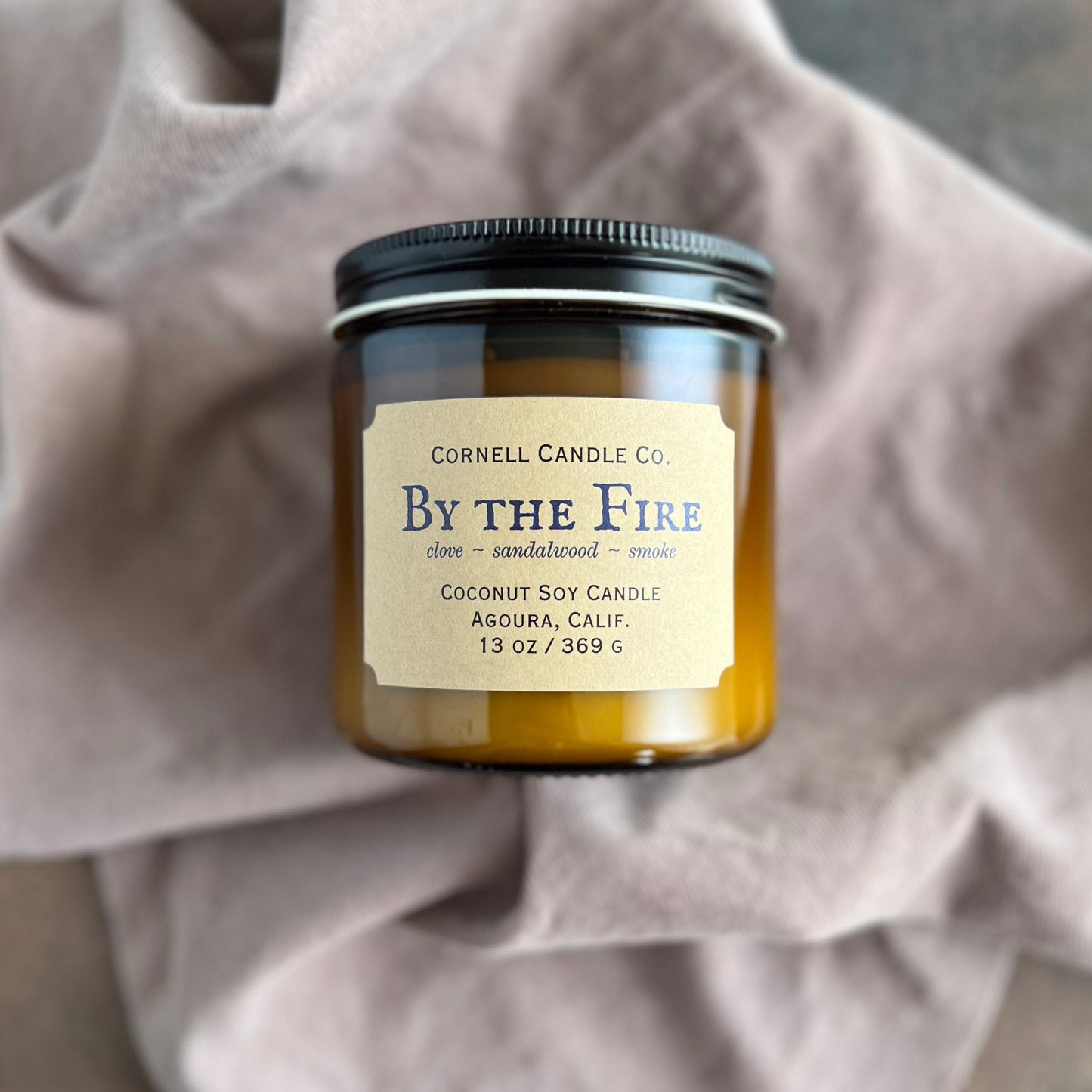 By the Fire ~ a Clove + Sandalwood + Smoke Candle