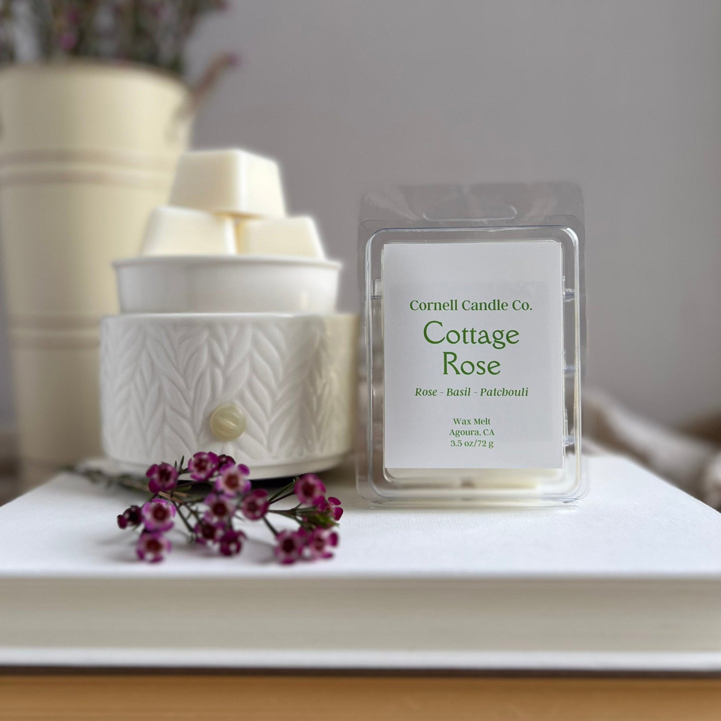 Cottage Rose Wax Melt - spring rose scent