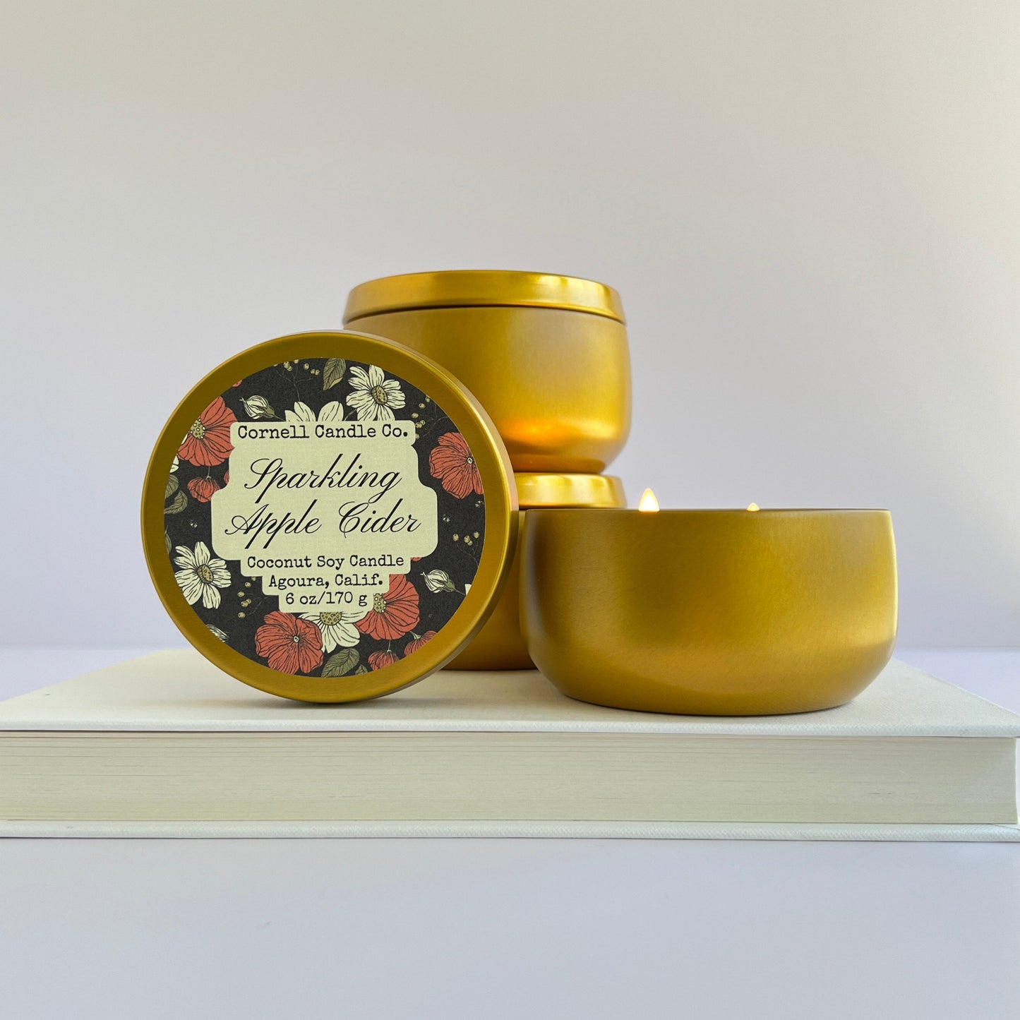 Sparkling Apple Cider Candle ~ Apple + Ginger