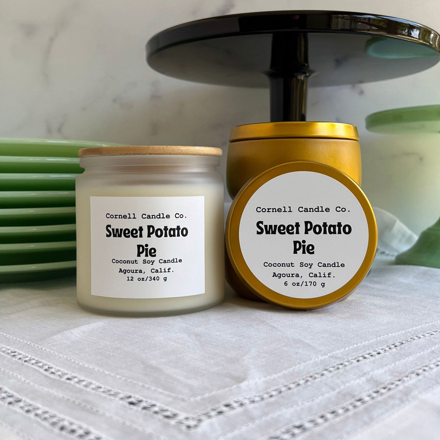 Sweet Potato Pie Candle ~ Sweet Potato + Vanilla + Pie Crust