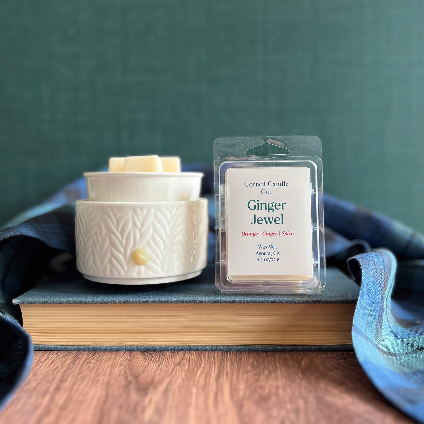 Ginger Jewel Wax Melt ~ Orange + Ginger + Spice