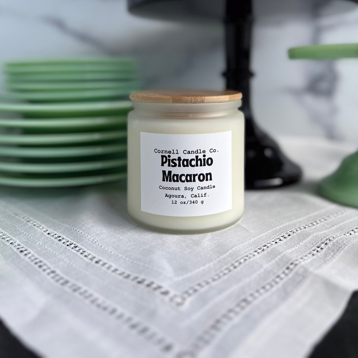 Pistachio Macaron Candle