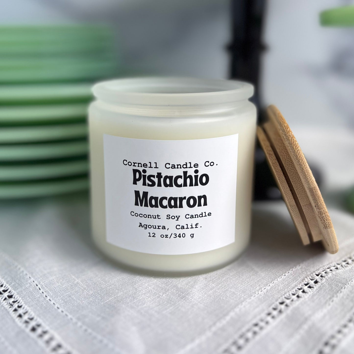 Pistachio Macaron Candle