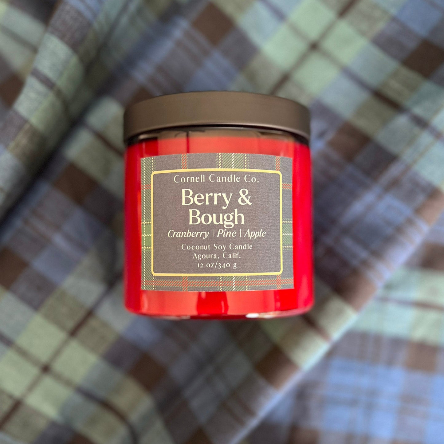 Berry & Bough Candle ~ Cranberry + Pine + Apple