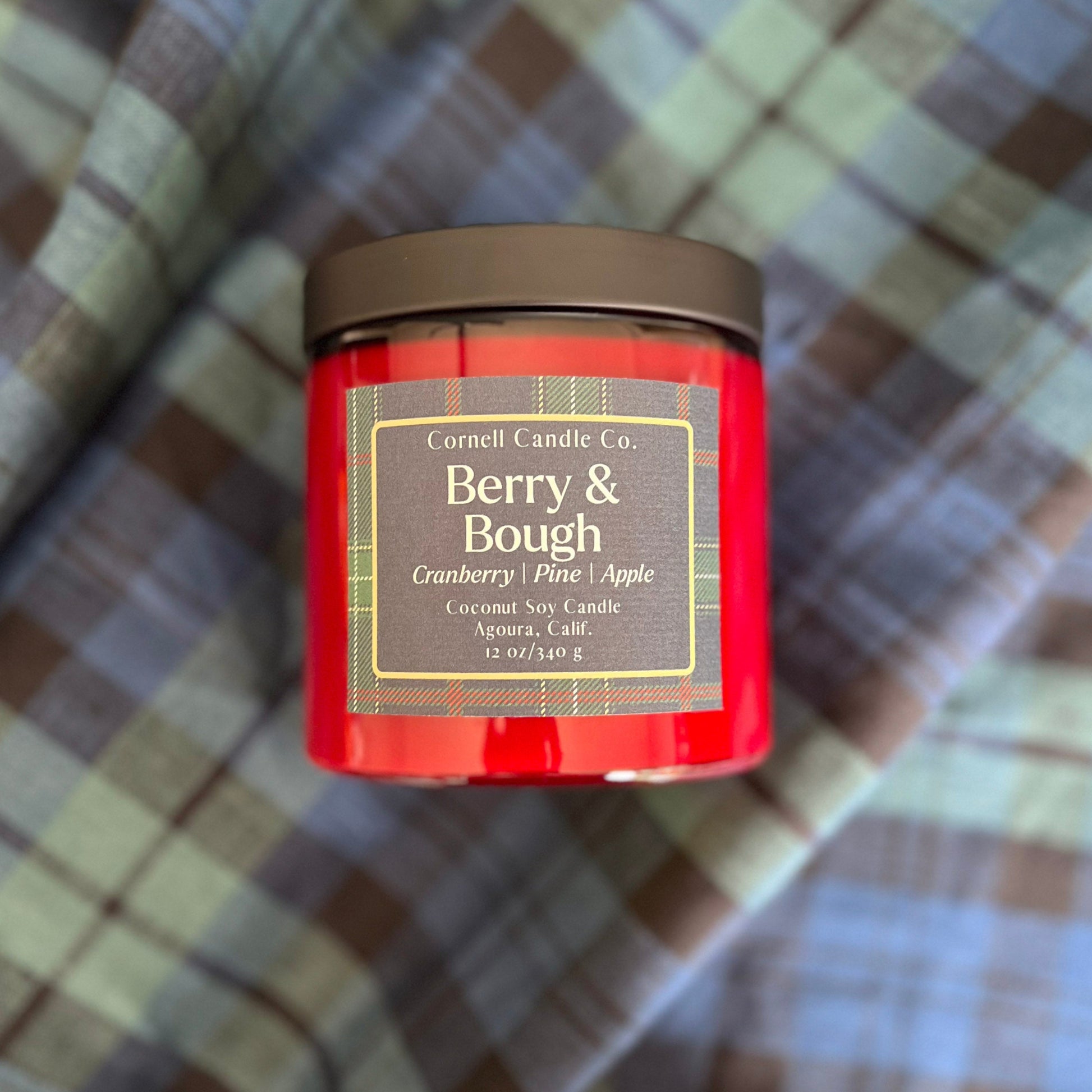 Berry & Bough Candle ~ Cranberry + Pine + Apple