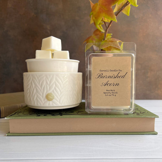 Burnished Acorn Wax Melt ~Maple + Plum + Sandalwood