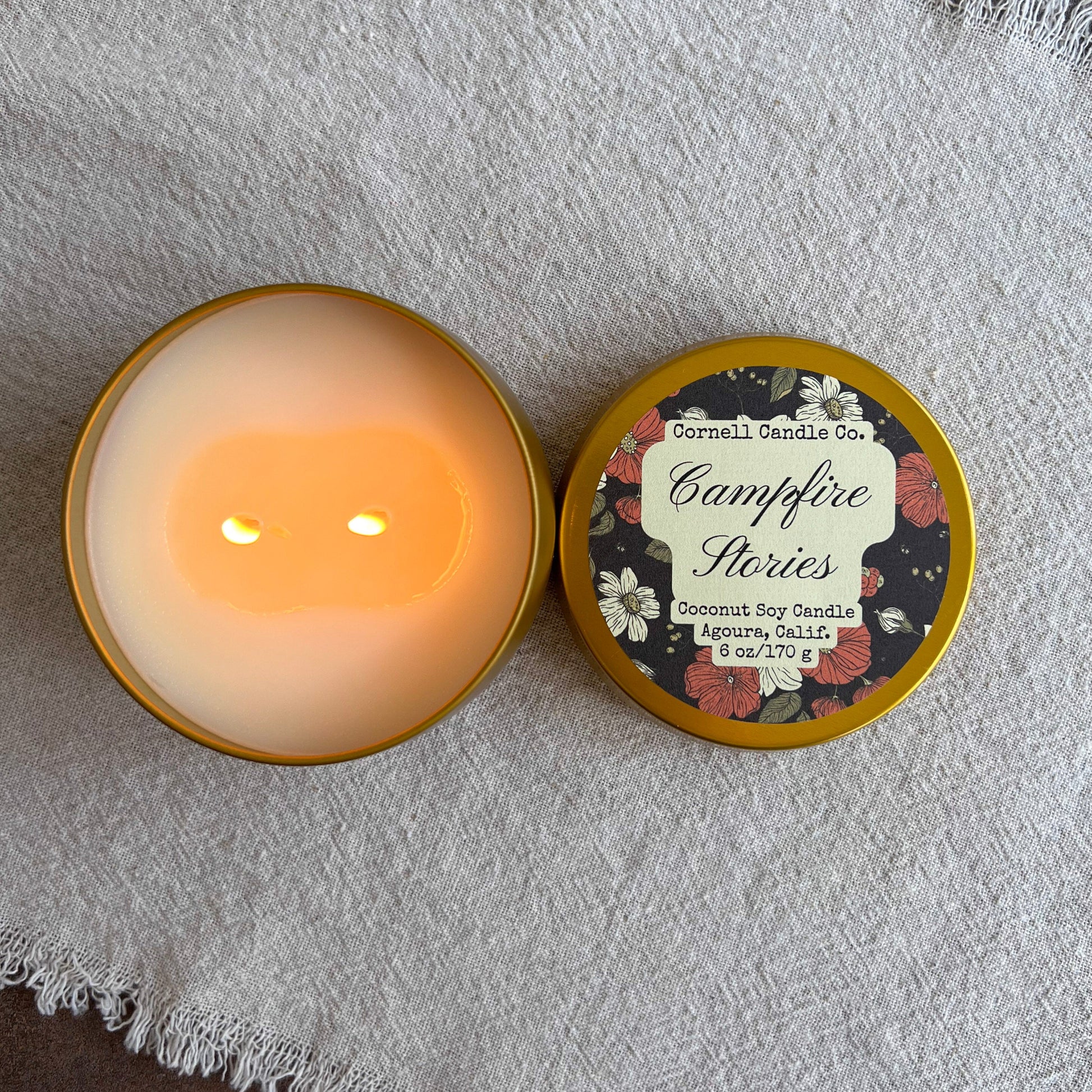 Campfire Stories Candle ~ Marshmallow + Maple + Smoke