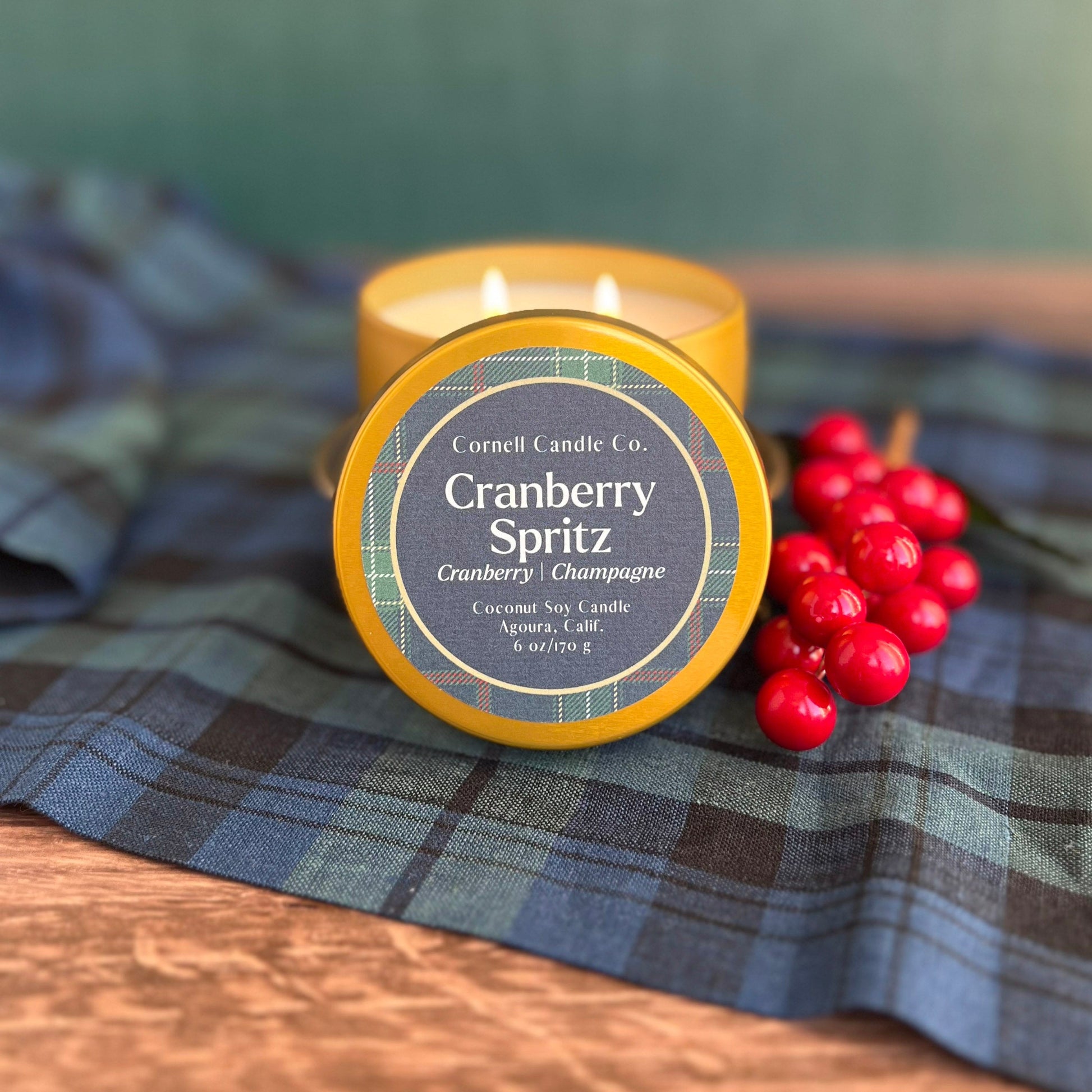 Cranberry Spritz Candle ~ Cranberry + Champagne