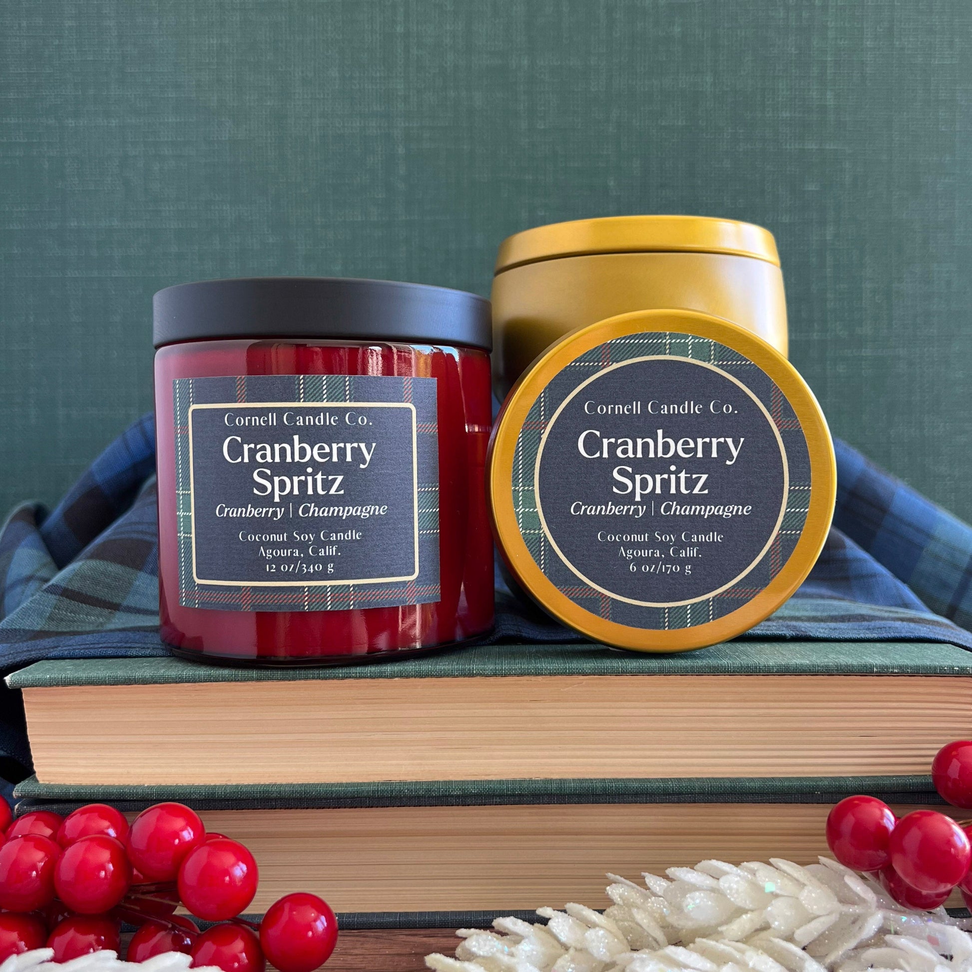 Cranberry Spritz Candle ~ Cranberry + Champagne
