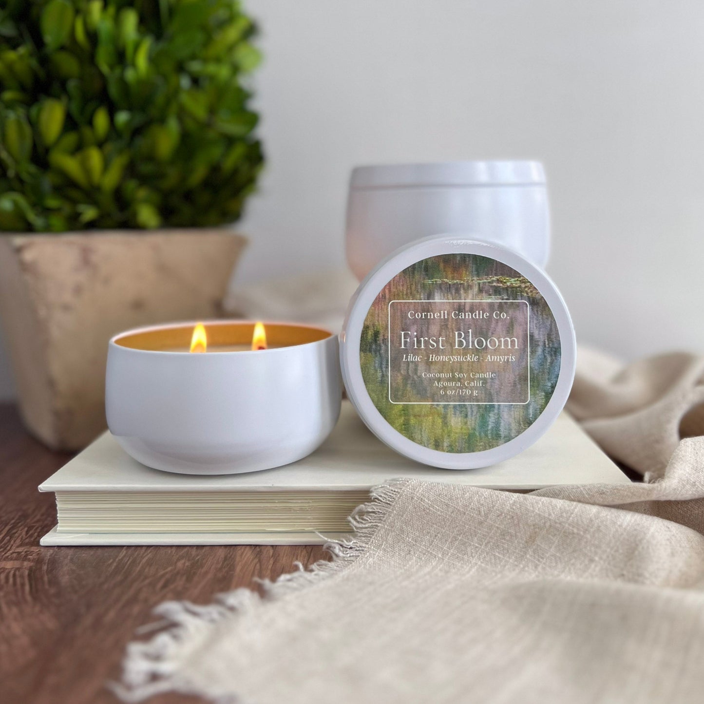 First Bloom Candle ~ Lilac + Honeysuckle + Amryris
