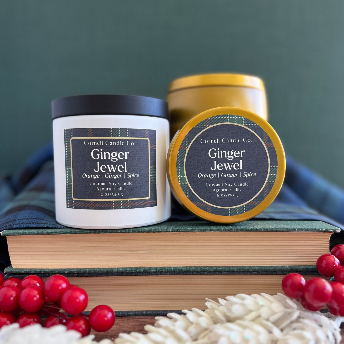 Ginger Jewel Candle ~ Orange + Ginger + Spice