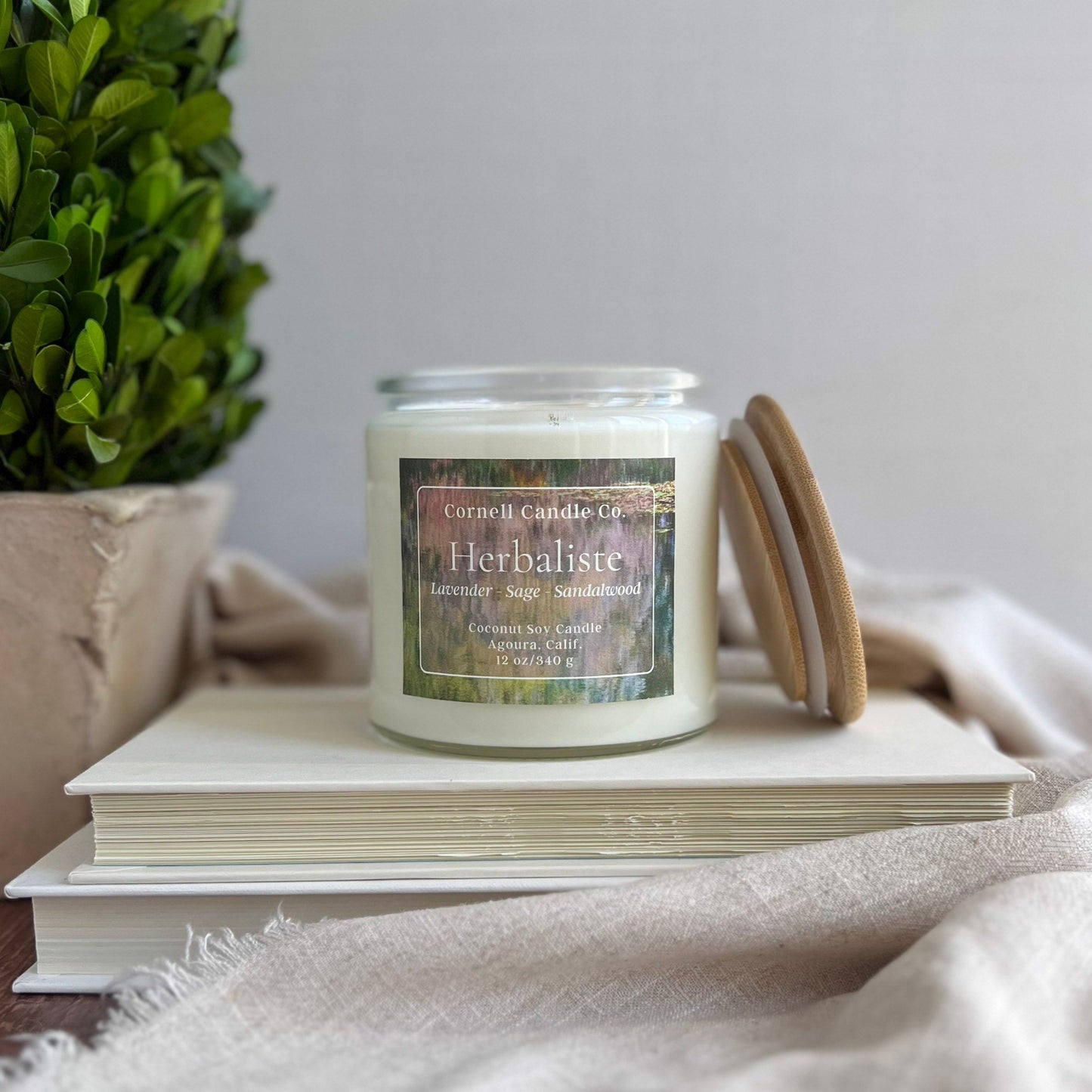 Herbaliste Candle ~ Lavender + Sage + Sandalwood