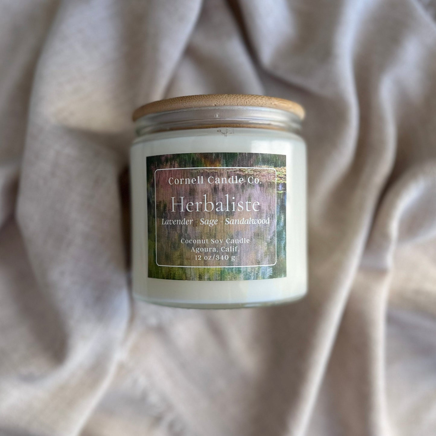 Herbaliste Candle ~ Lavender + Sage + Sandalwood