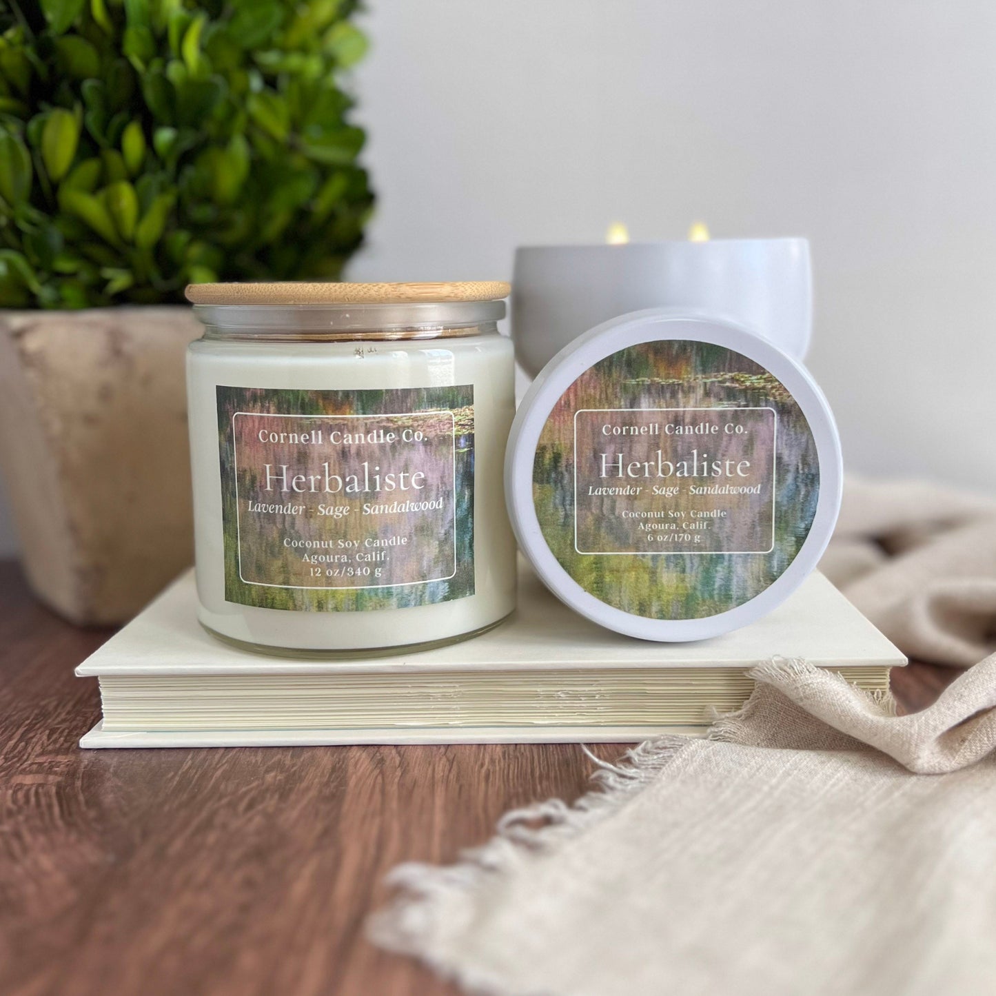 Herbaliste Candle ~ Lavender + Sage + Sandalwood