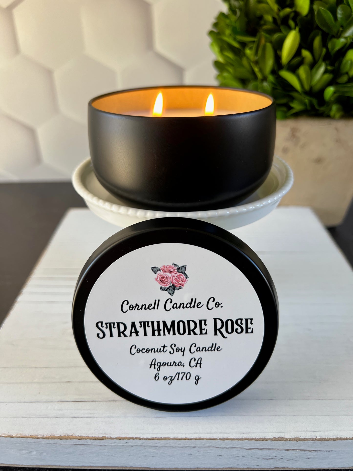 Strathmore Rose Candle