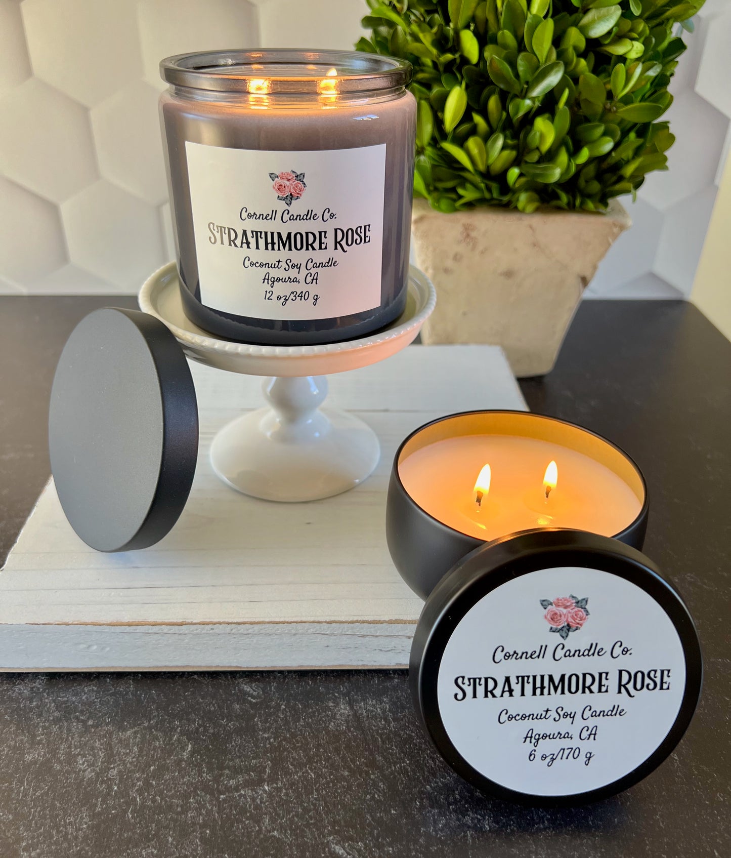 Strathmore Rose Candle