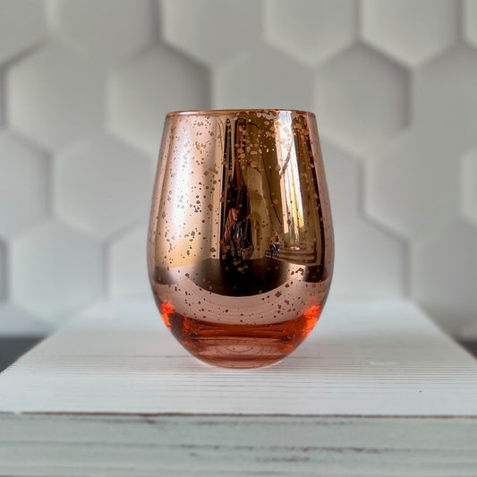 Strathmore Rose Mercury Glass Candle - Limited Release