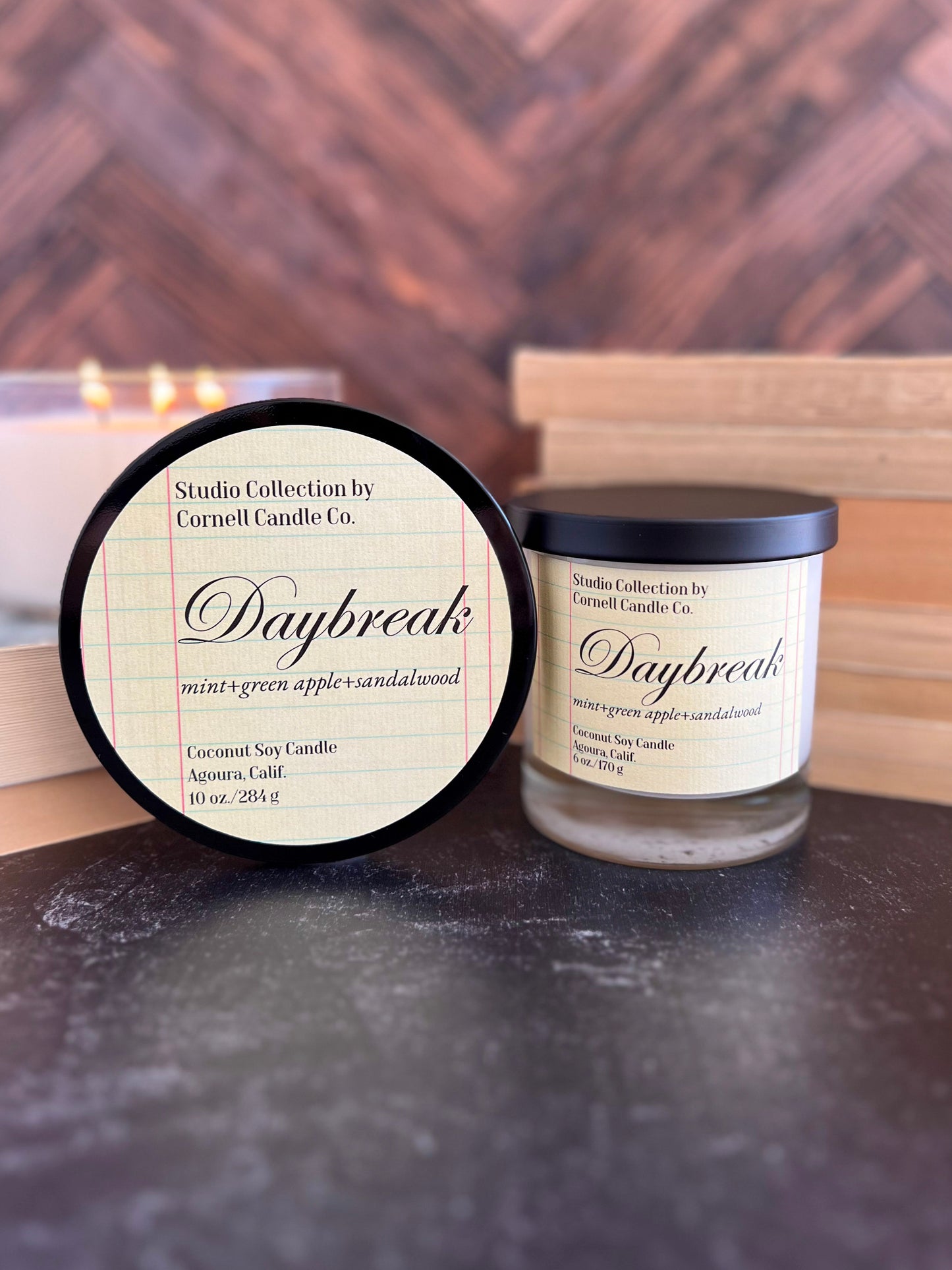 Daybreak Candle WHOLESALE ~ Mint + Green Apple + Sandalwood