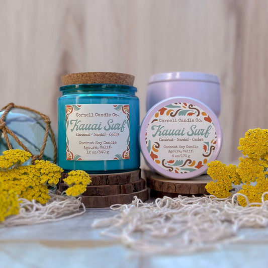 Kauai Surf ~ a Coconut + Santal + Cedar Candle