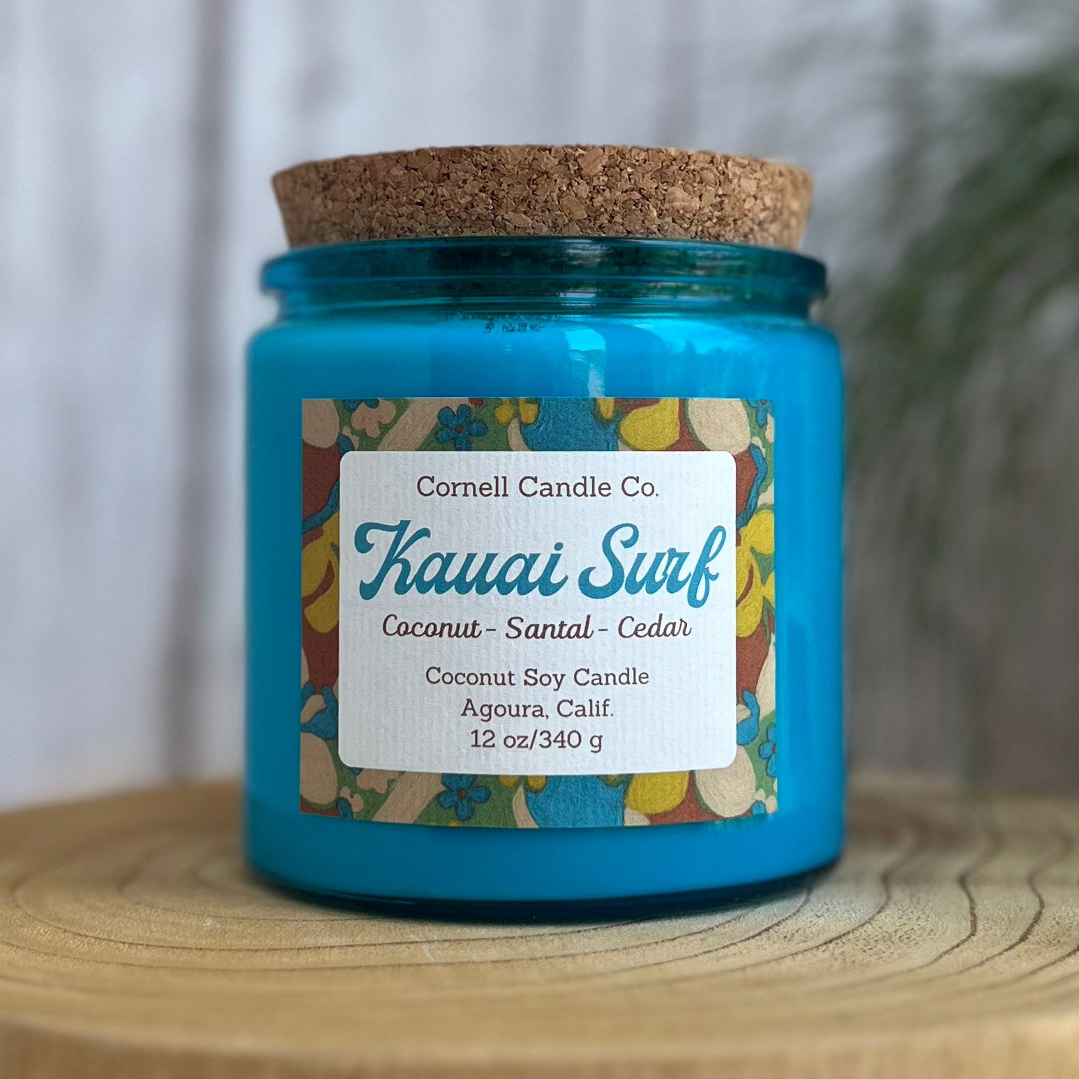 Kauai Surf Candle ~ Coconut + Santal + Cedar