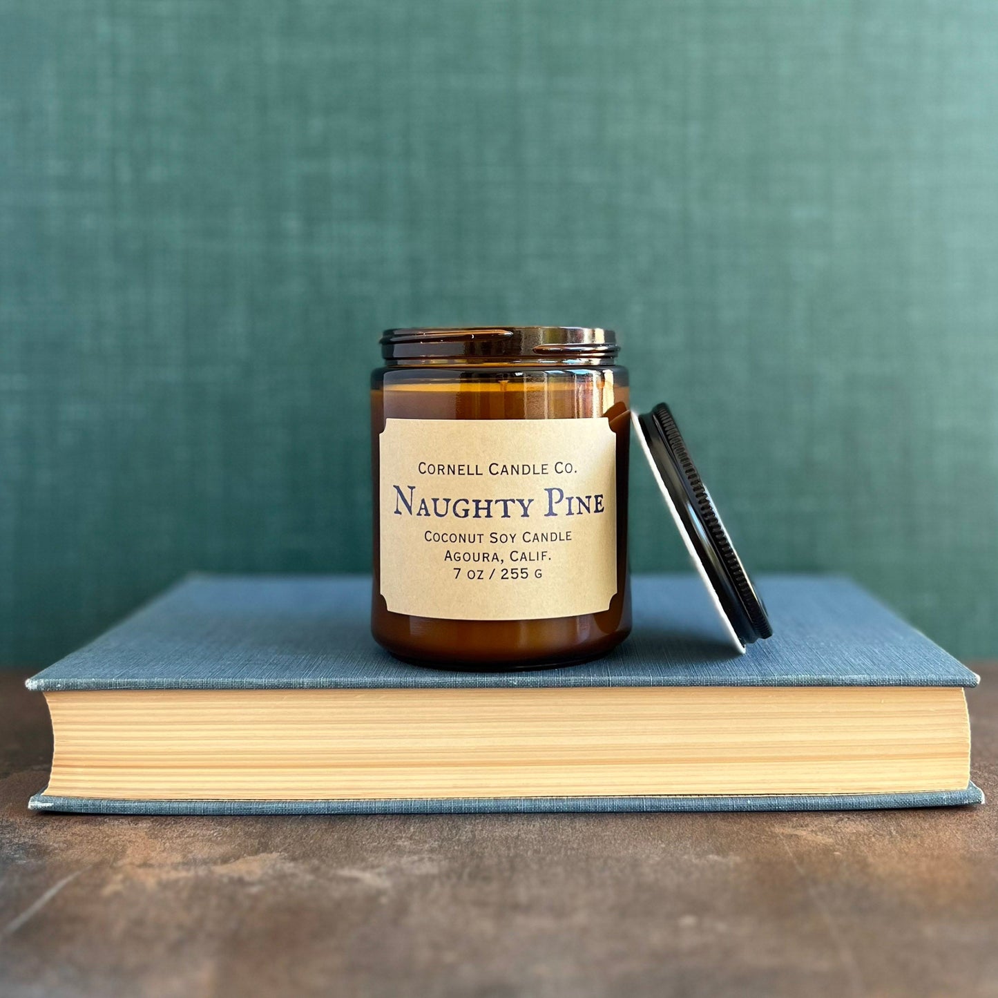 Naughty Pine Candle ~ Woodsmoke + Pine