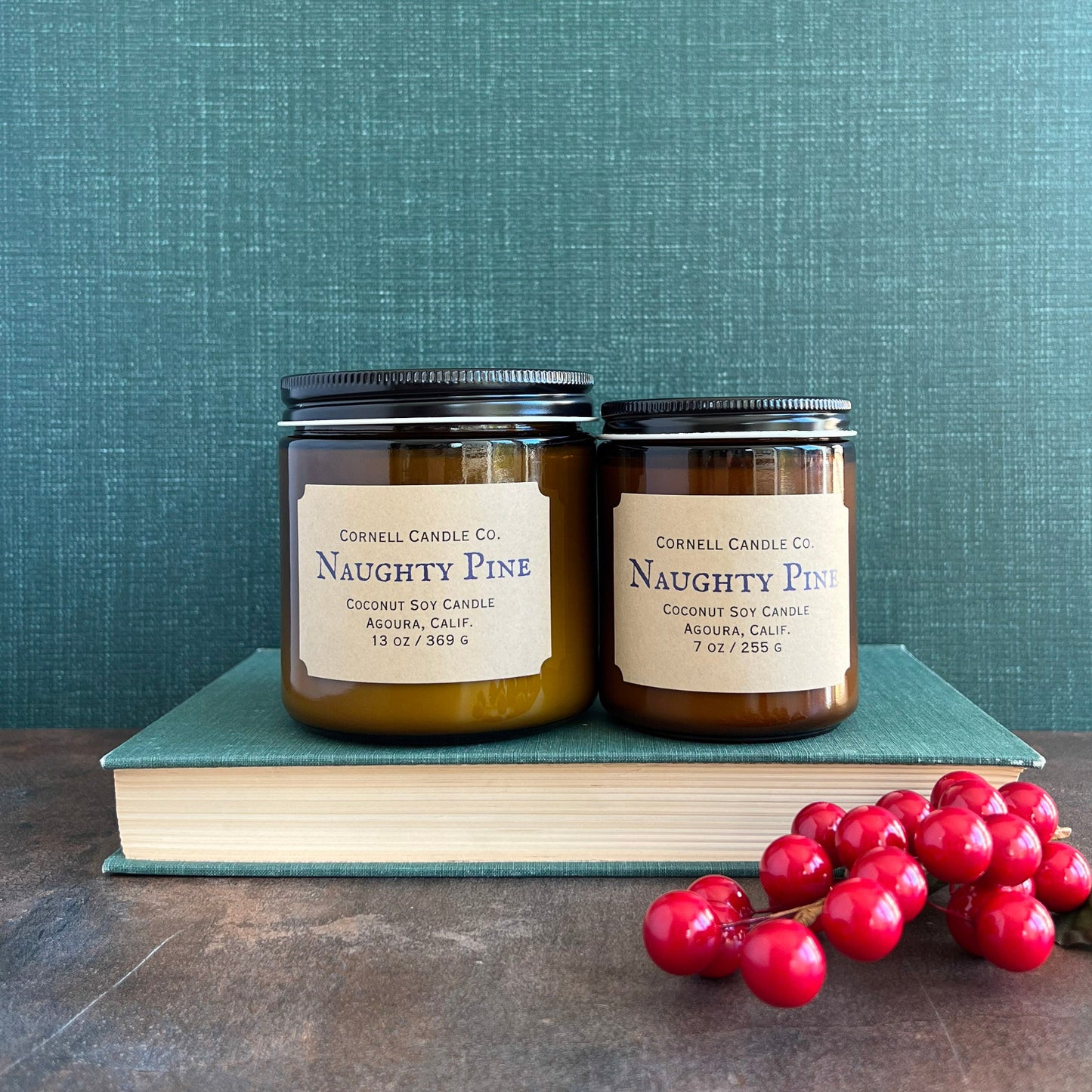 Naughty Pine Candle ~ Woodsmoke + Pine