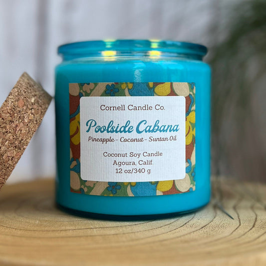 Poolside Cabana Candle ~ Pineapple + Coconut + Suntan Oil