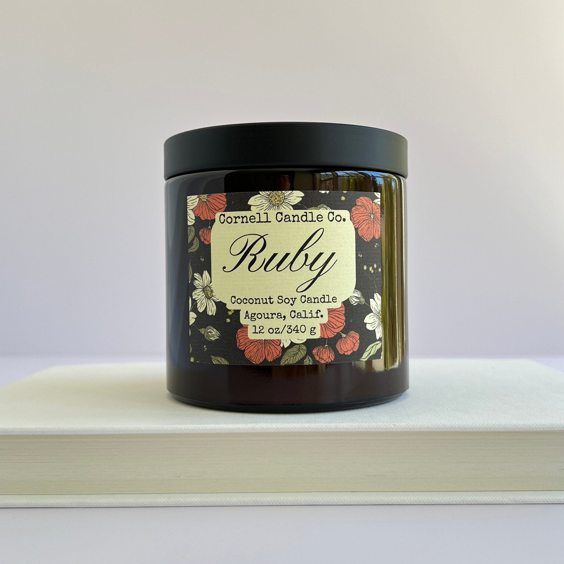 Ruby Candle ~ Pomegranate + Citrus + Geranium